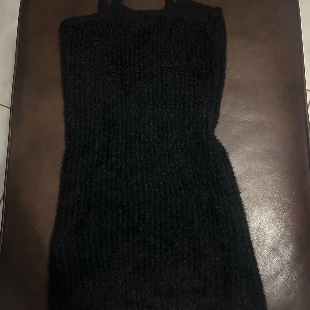 Art Class Black Knit Kids Casual Dress